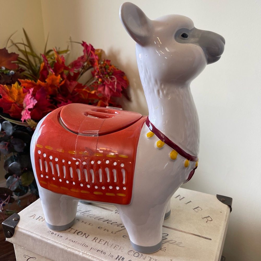 Llama cookie jar from Target